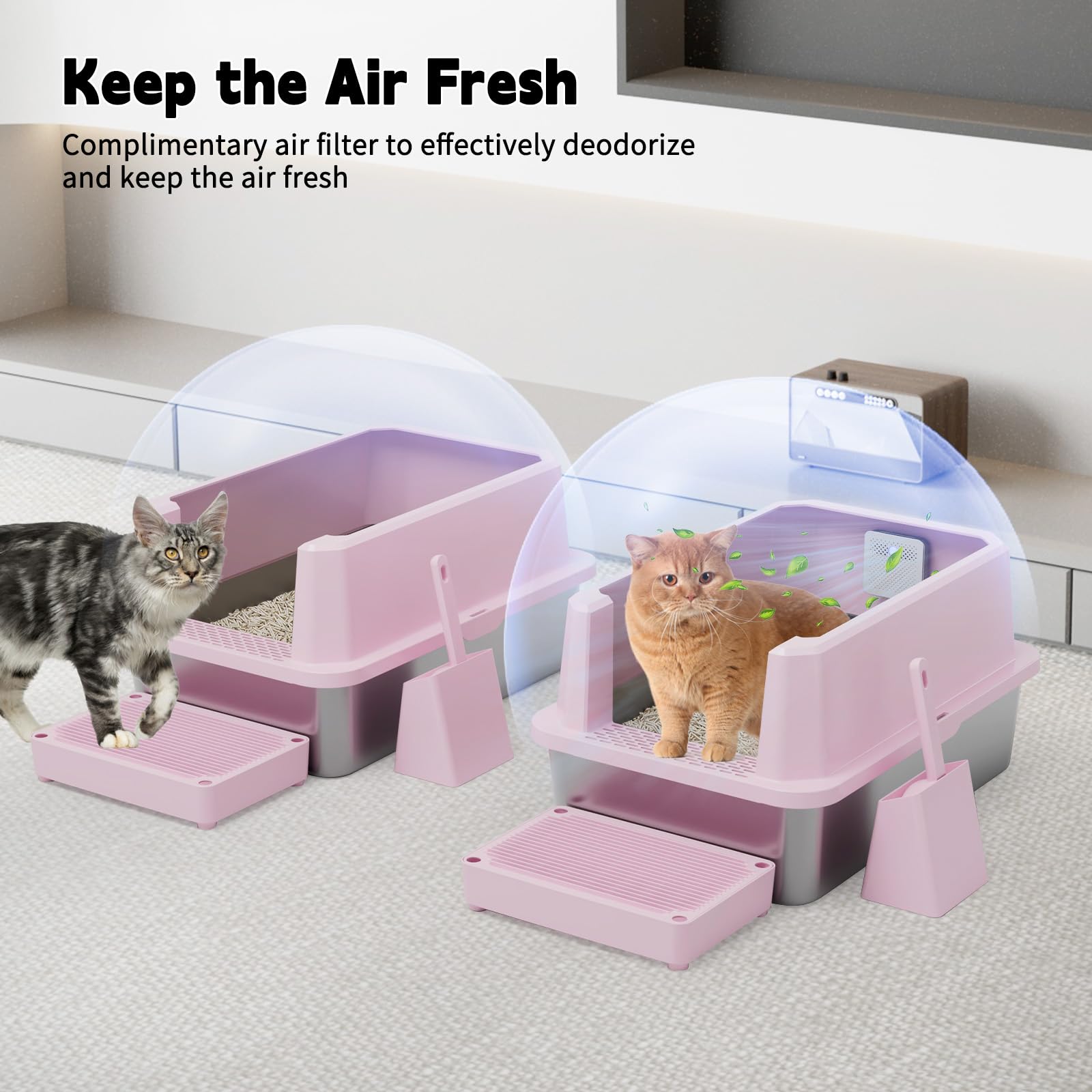RIZZARI GRS-certified tray resists odors and stains for easy cleaning.