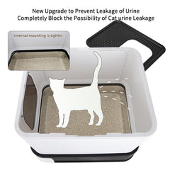 RIZZARI stainless steel close-up emphasizes smooth non-stick surface for litter cleanup.