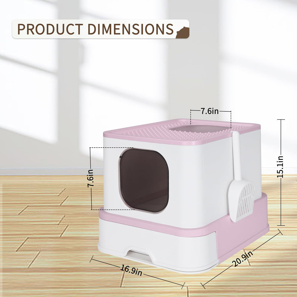 RIZZARI stainless steel cat box removable tray shows quick cleaning benefit.