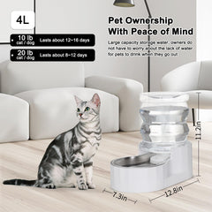 RIZZARI stainless steel pet bowl for durable, easy-clean meals.