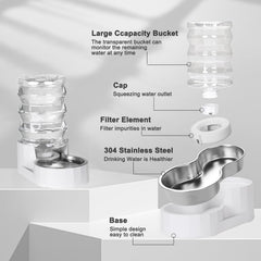RIZZARI three-layer filter maintains clean, fresh-tasting water.