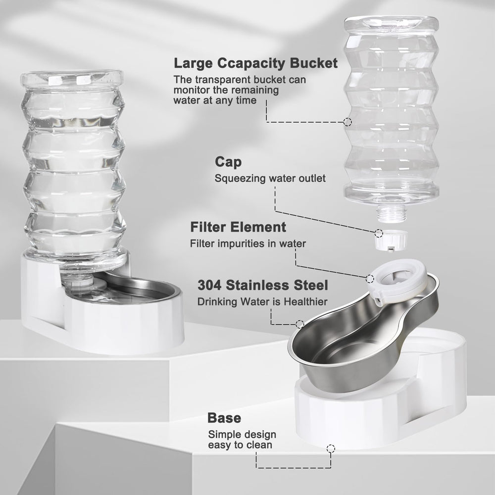 RIZZARI transparent tower lets you monitor water level at a glance