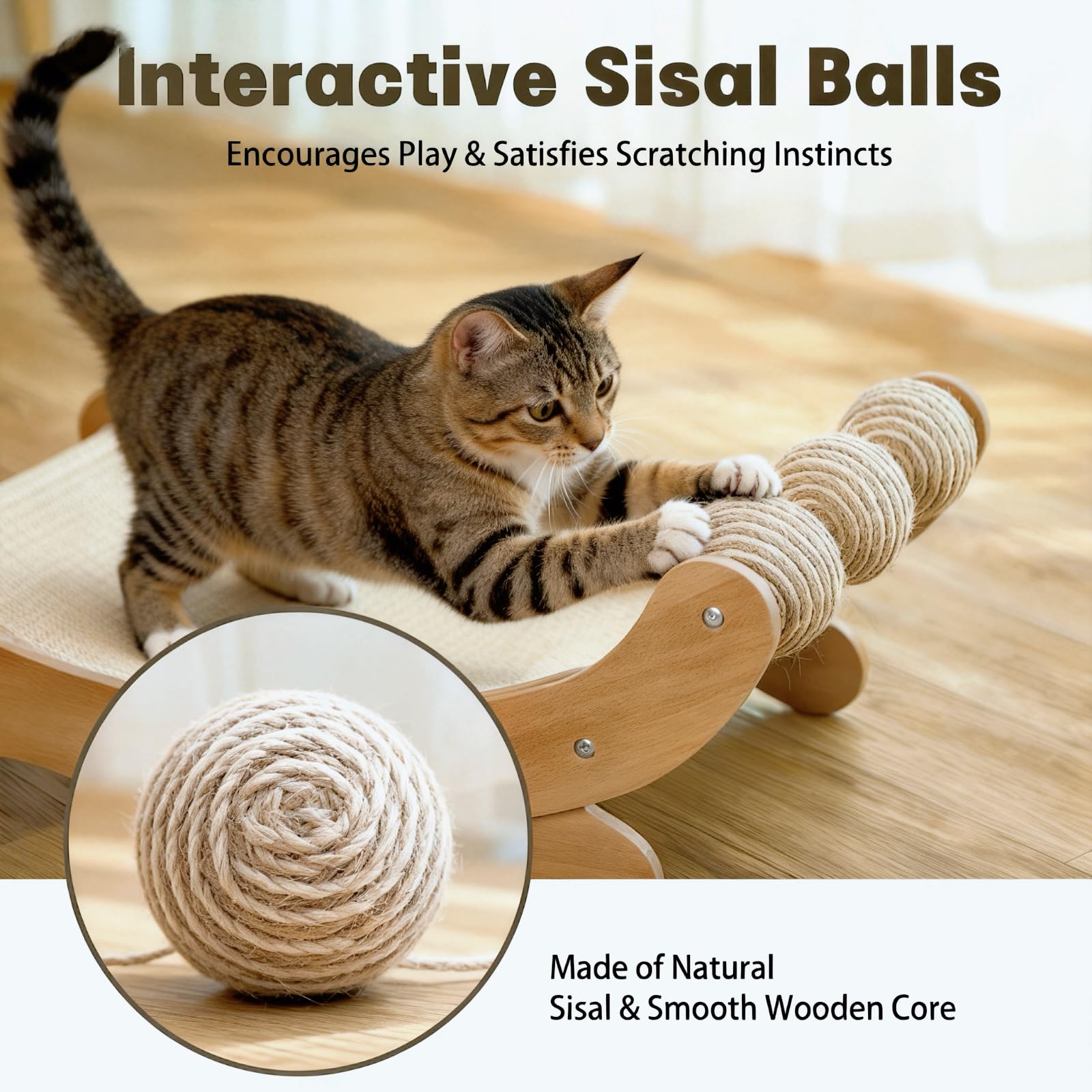 RizzQi beechwood frame reinforced for safety and up to 50 lbs weight capacity.