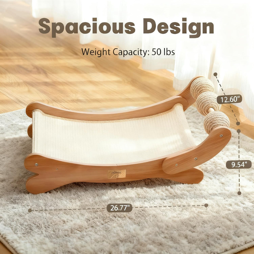 RizzQi dimensions 26.77 by 12.59 by 9.4 inches for multi-cat rooms.