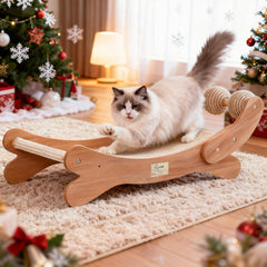 RizzQi Sisal Scratch Pad close-up highlighting durable, replaceable material for claws.