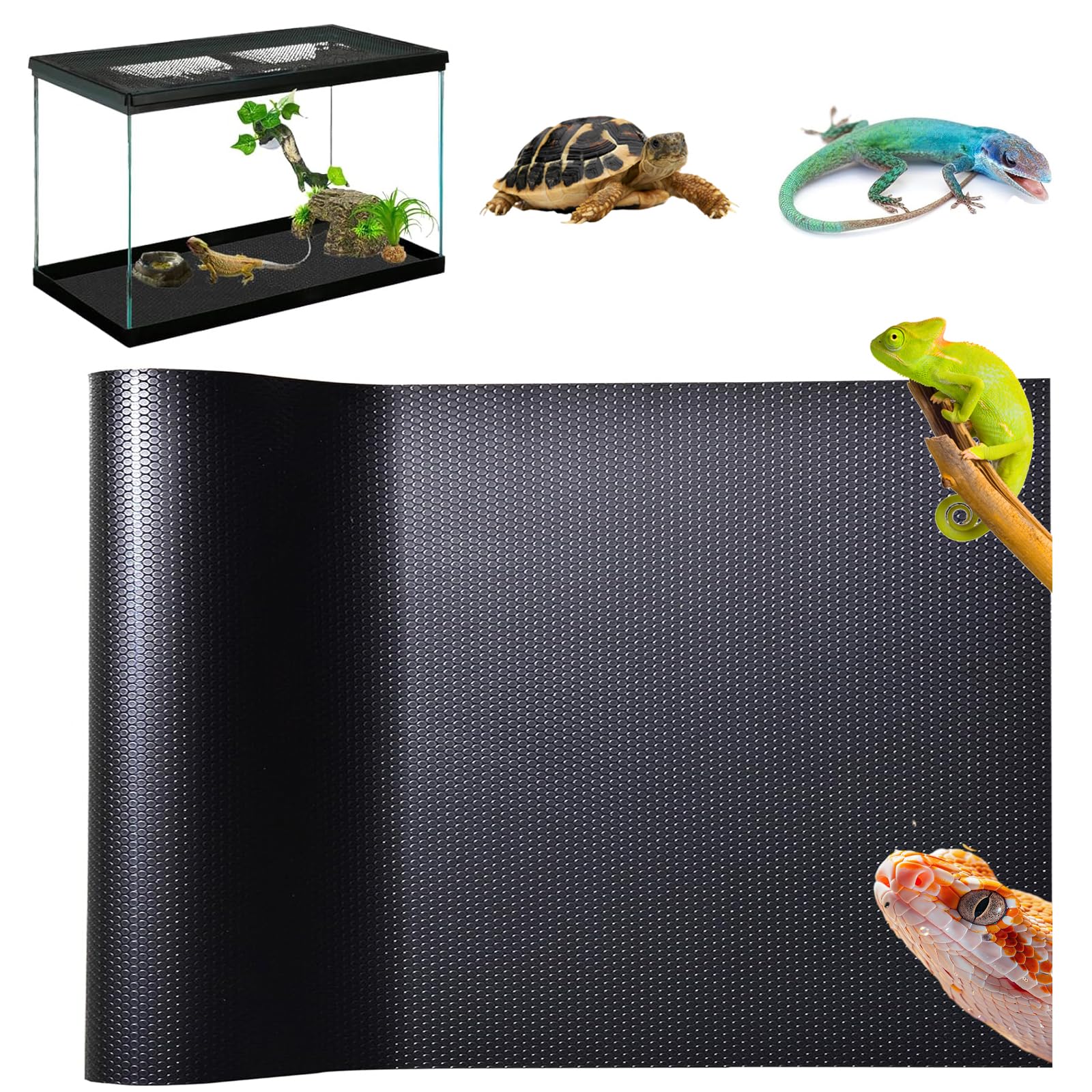 RLIEBUUM bearded dragon tank liner 18x118 offers a durable, non-slip surface for safe climbing.