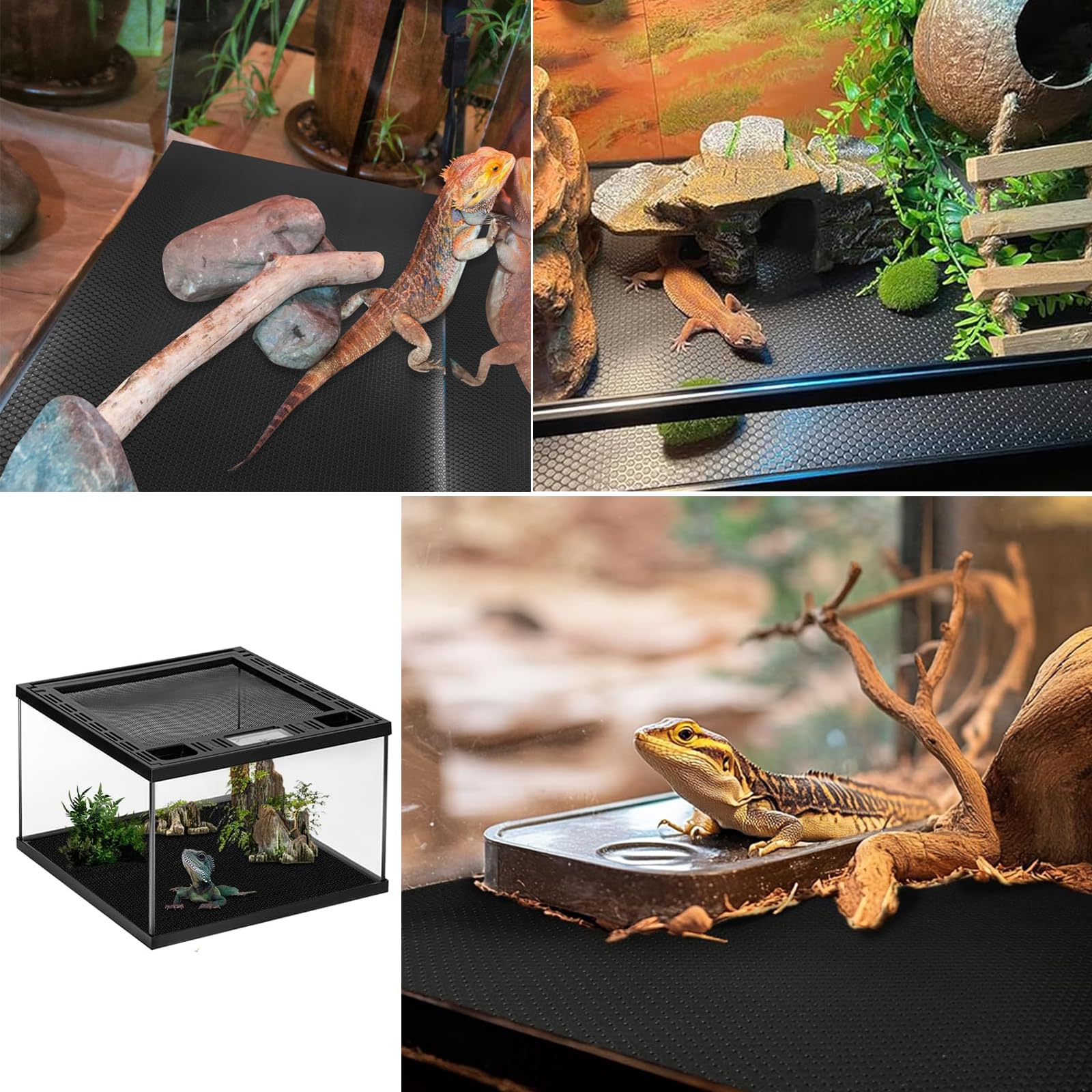 RLIEBUUM terrarium mat doubles for small pet floors, like hamsters and rabbits.