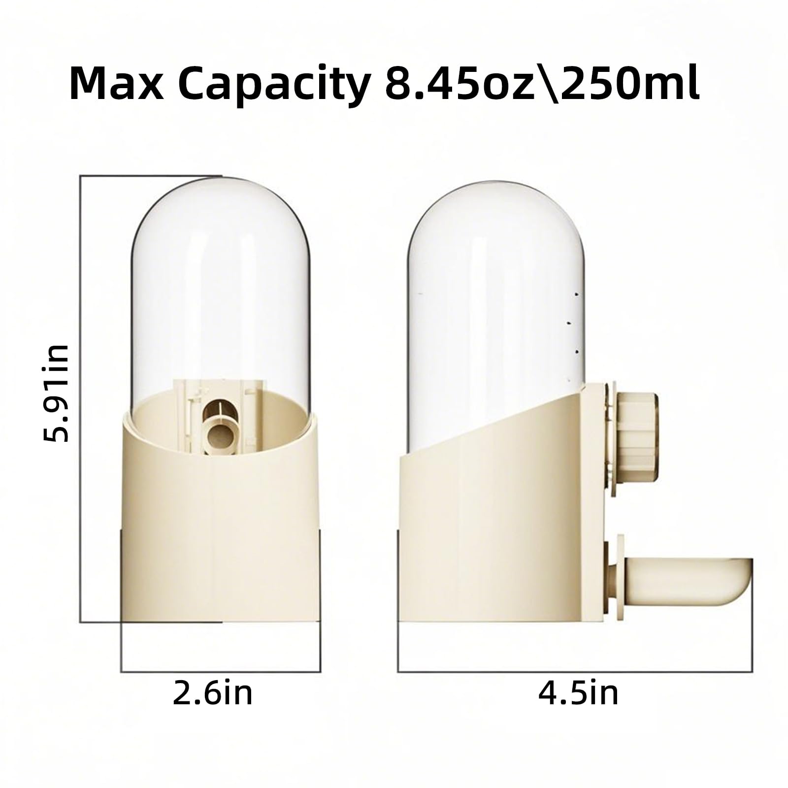 Rliguanrui bird cage water feeder shows simple assembly for quick setup.