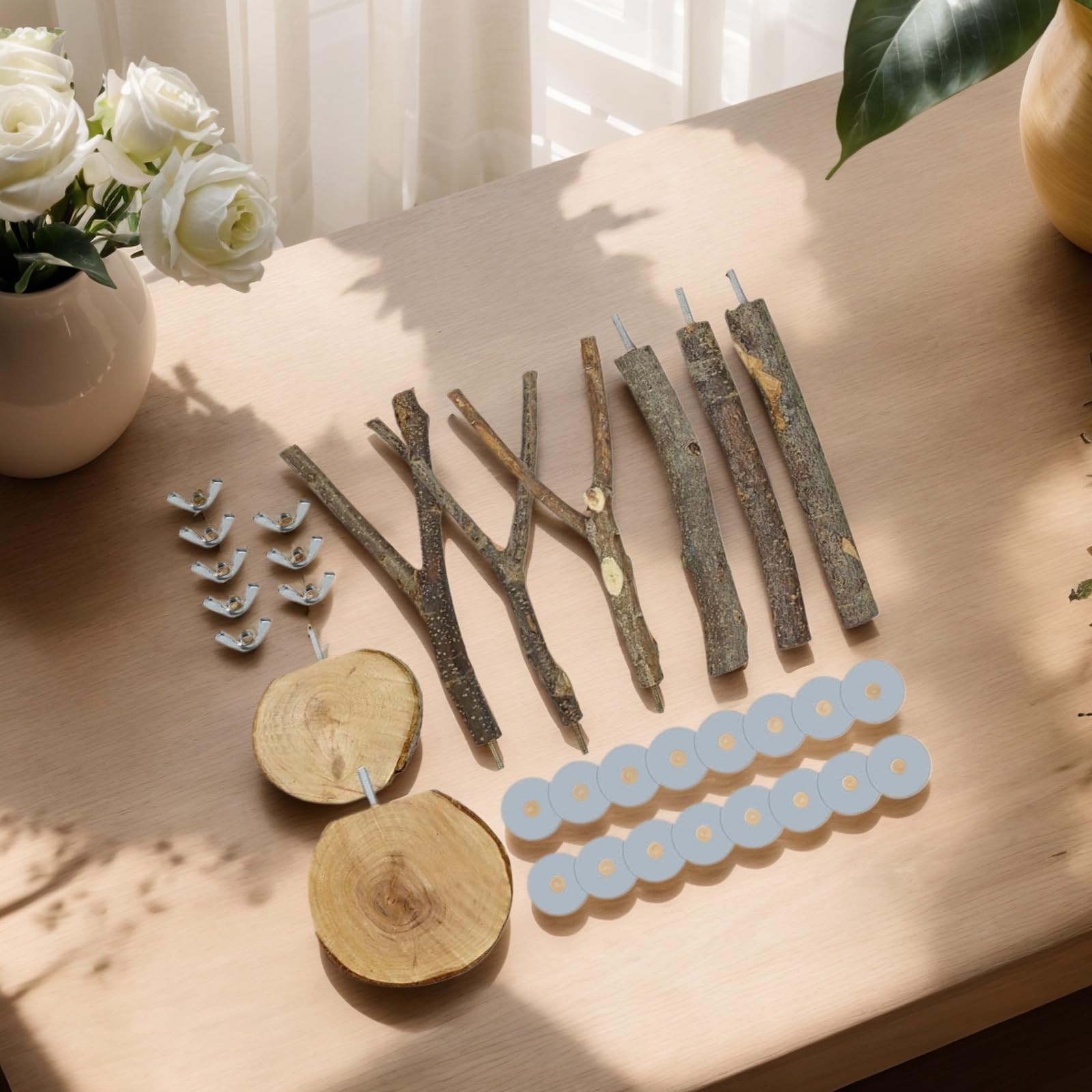 Rliguanrui bird perches durable and easy to maintain for busy cages.