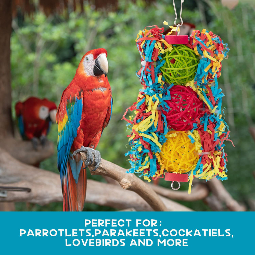 RLRICH beak care wooden blocks parrot toys highlight beak-friendly shapes for gentle maintenance.