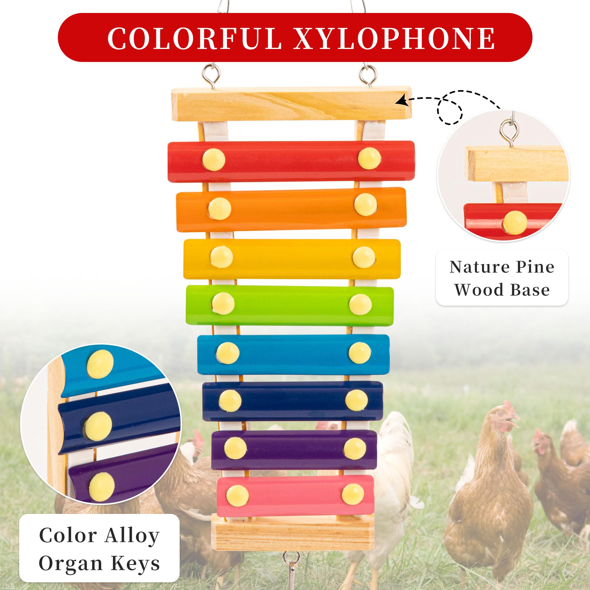 RLRICH chicken ladder bridge toy provides climbing fun and physical engagement in the coop