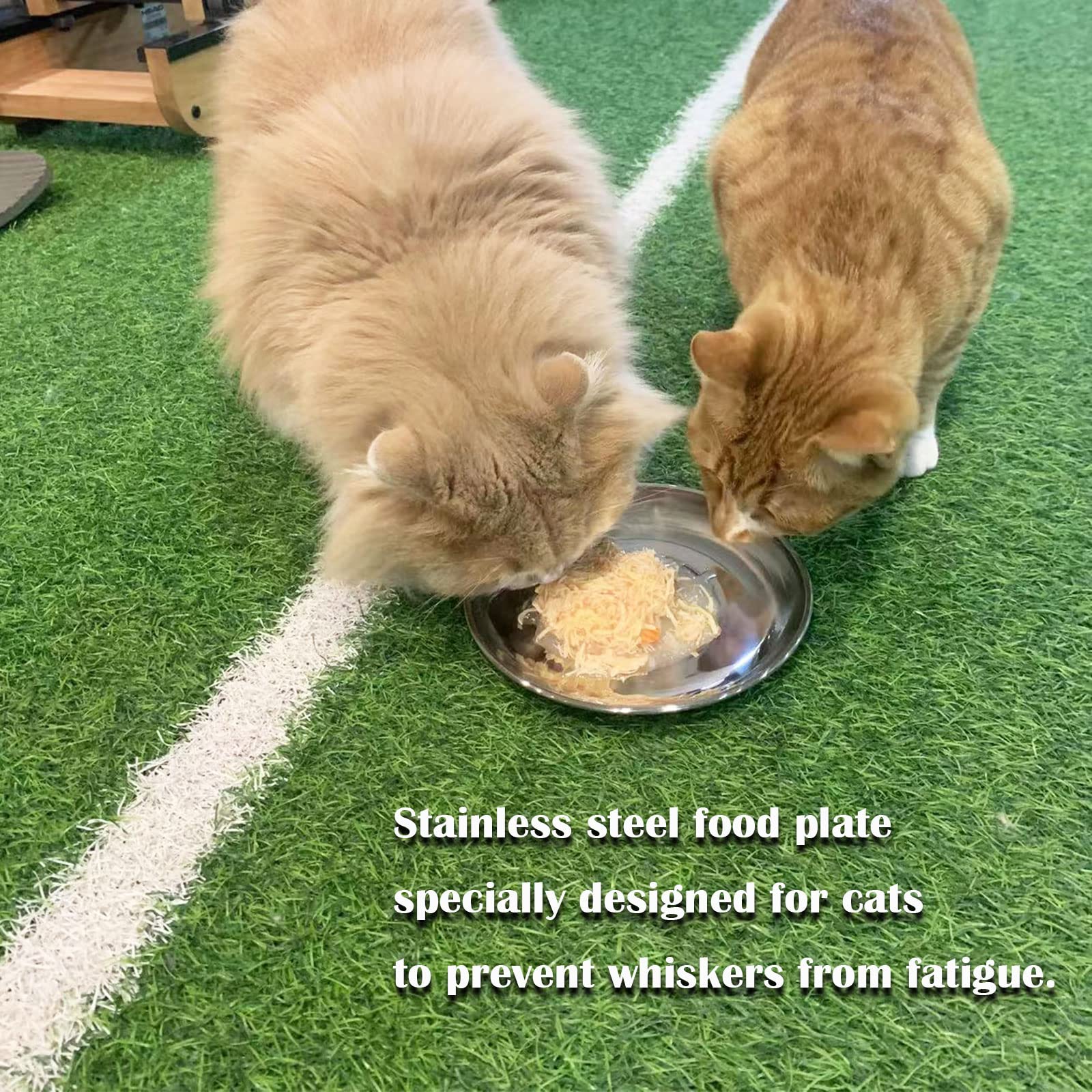 RMNHPTK cat dishes: non-slip mats keep bowls steady during feeding