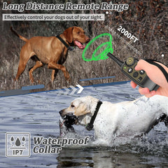 RNEMP shock collar three training modes for humane, adjustable correction