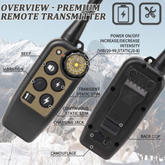 RNEMP shock collar with two soft straps for comfortable wear