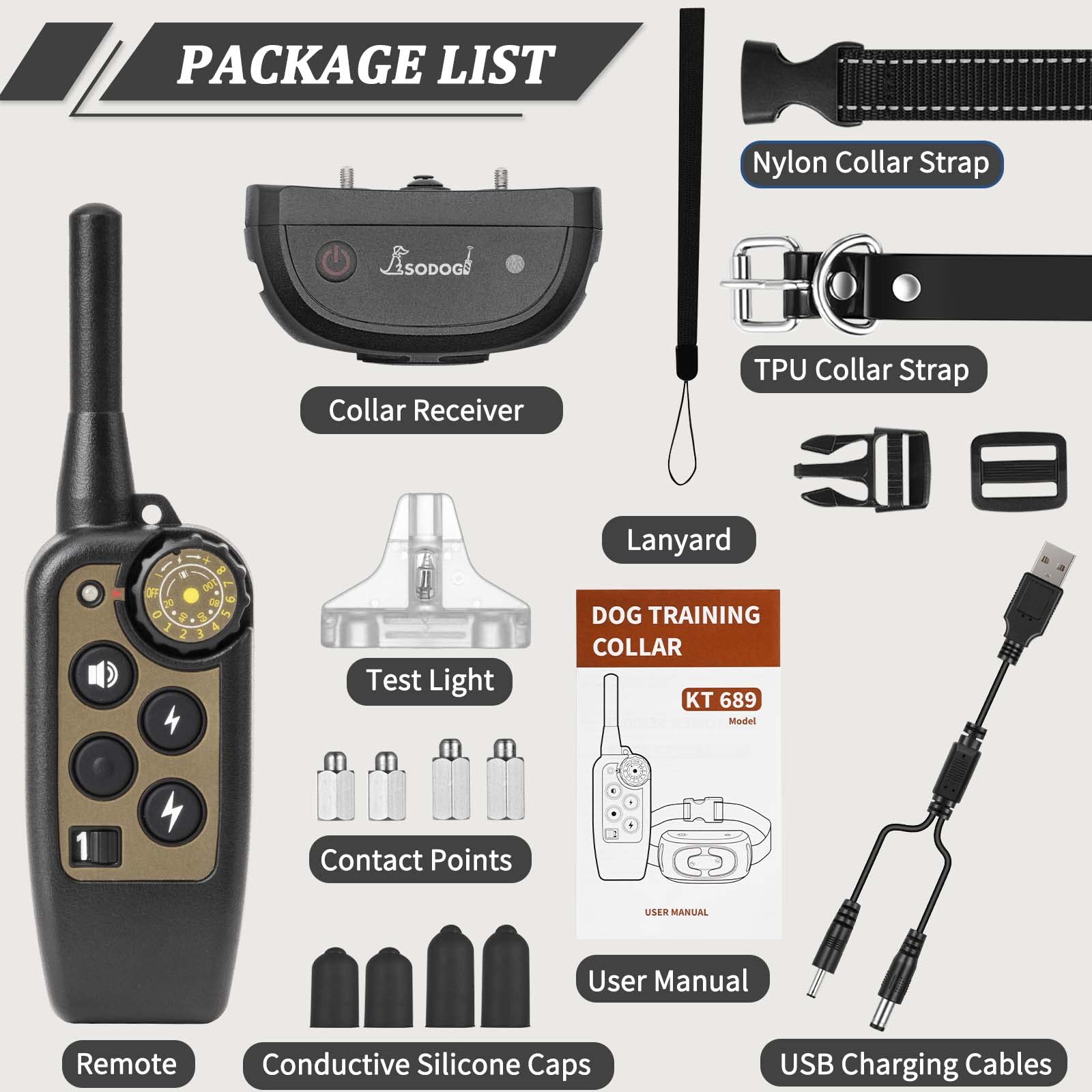 RNEMP compact ultrasonic bark stopper for on-the-go training