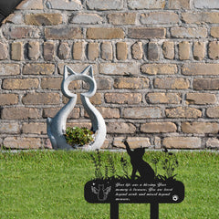 Rngmsi meadow flowers and cat butterflies scene illustrates serene garden tribute.