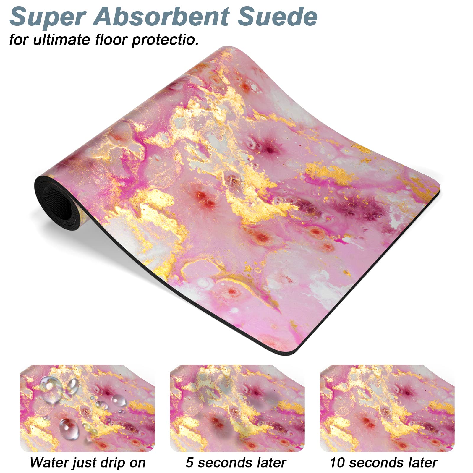 Rnivvi anti-slip rubber pet mat keeps bowls in place during feeding