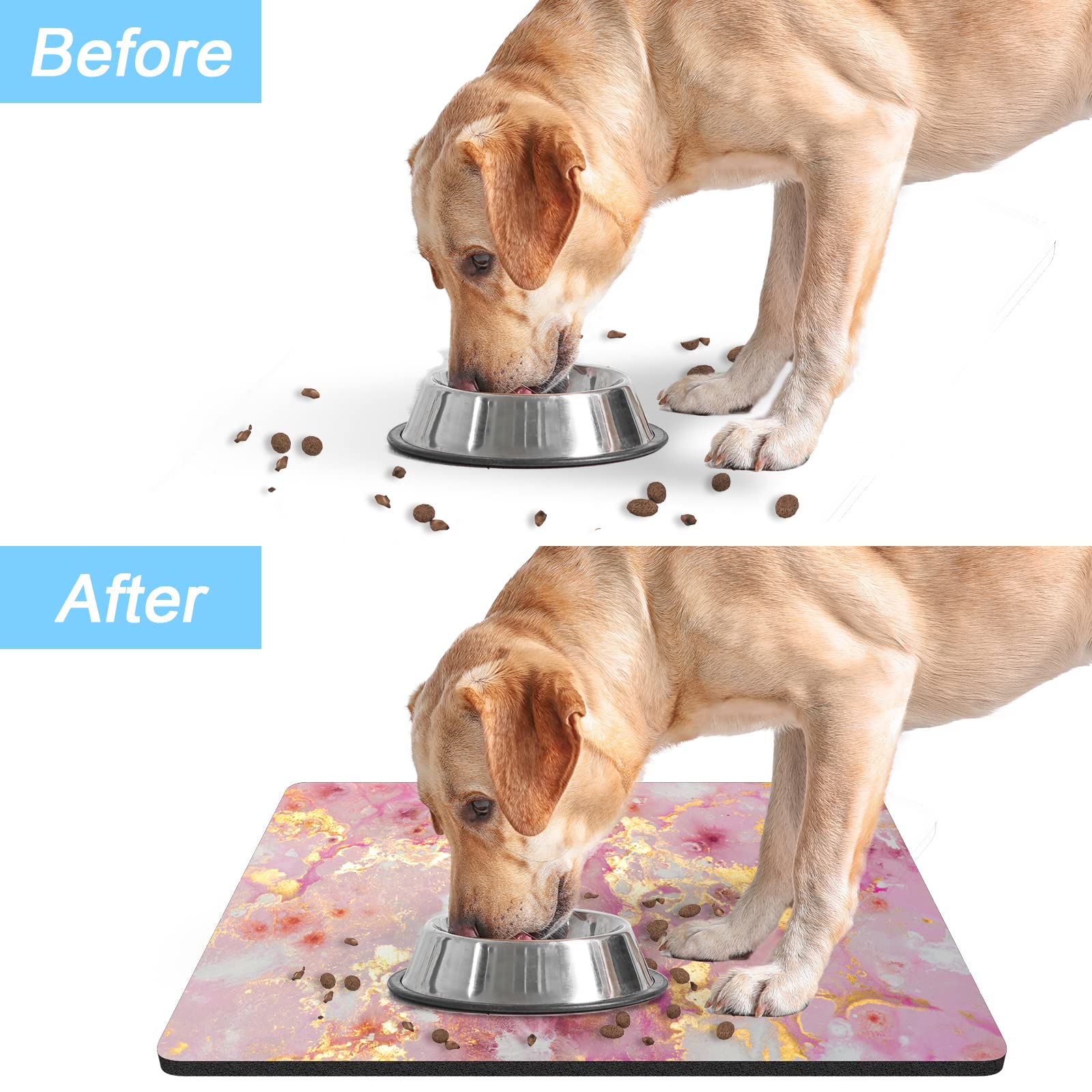 Rnivvi easy-clean dog mat supports quick stain removal and machine washing