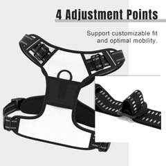 Rnivvi No Pull Harness reflective stitching boosts visibility during outdoor walks.