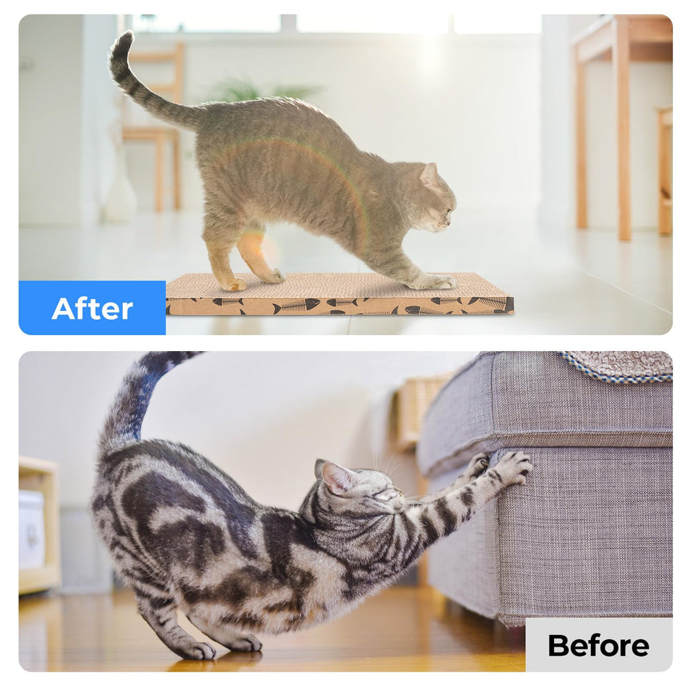 Roadtofree cat scratcher board eco-friendly material emphasizes safe, sustainable home care