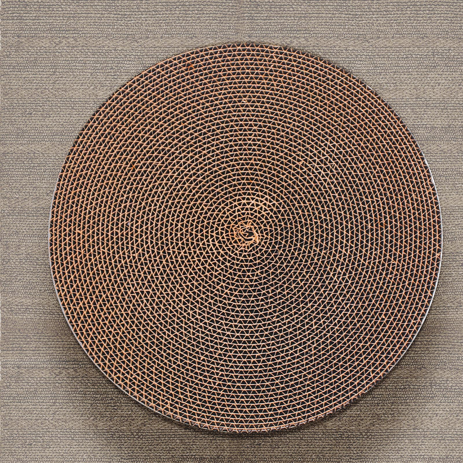 Roadtofree round cat scratcher pad packaging visual showing easy replacement