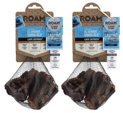 ROAM ostrich bone pack-2: durable chew for small to medium dogs