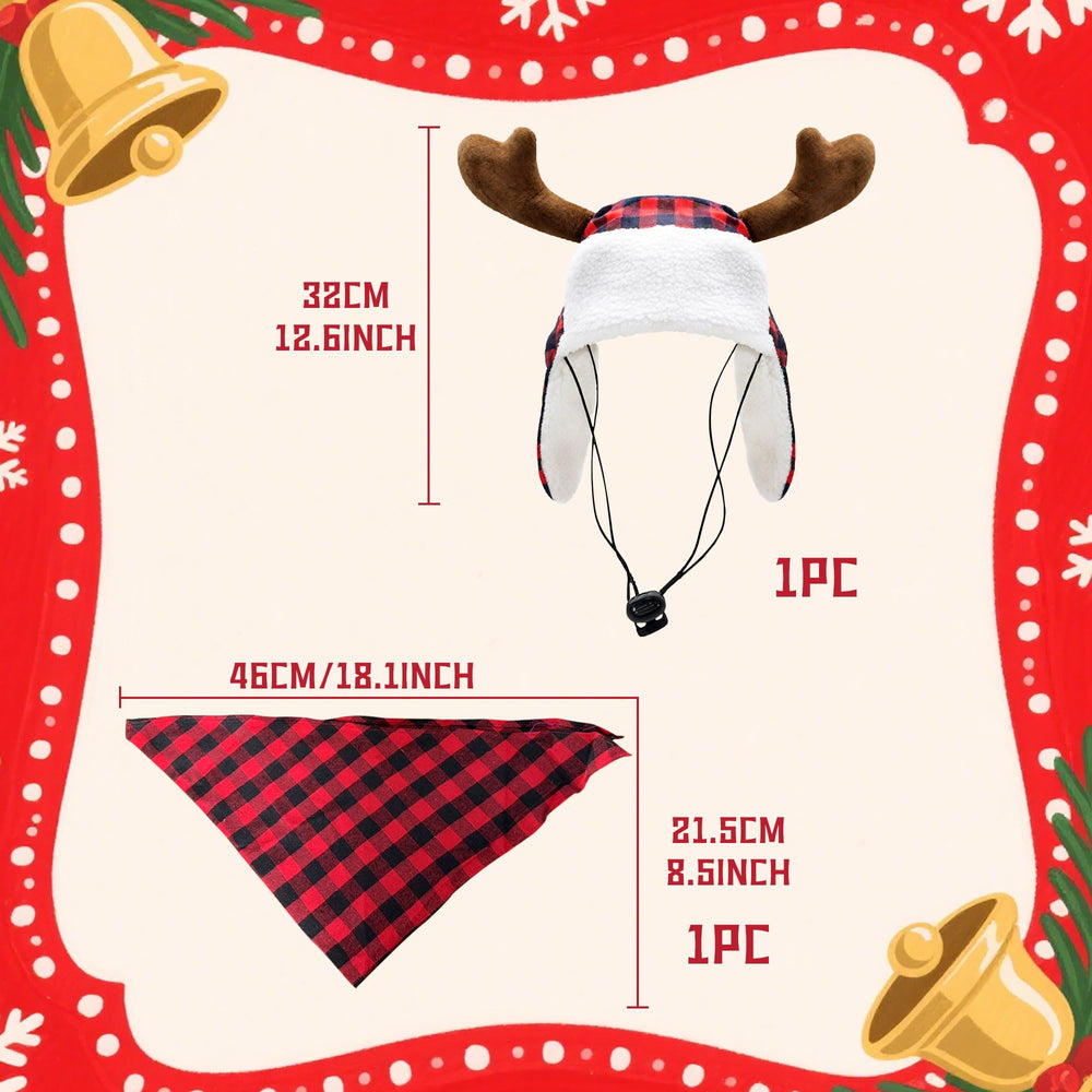 Roaring Good Time dog Christmas scarf red delivers cozy warmth and style