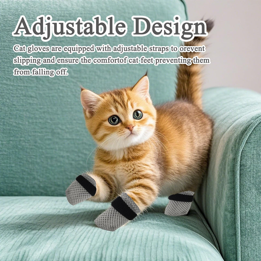 ROBOHOOK multi-use cat mittens ideal for bathing, feeding, and nail trimming tasks.
