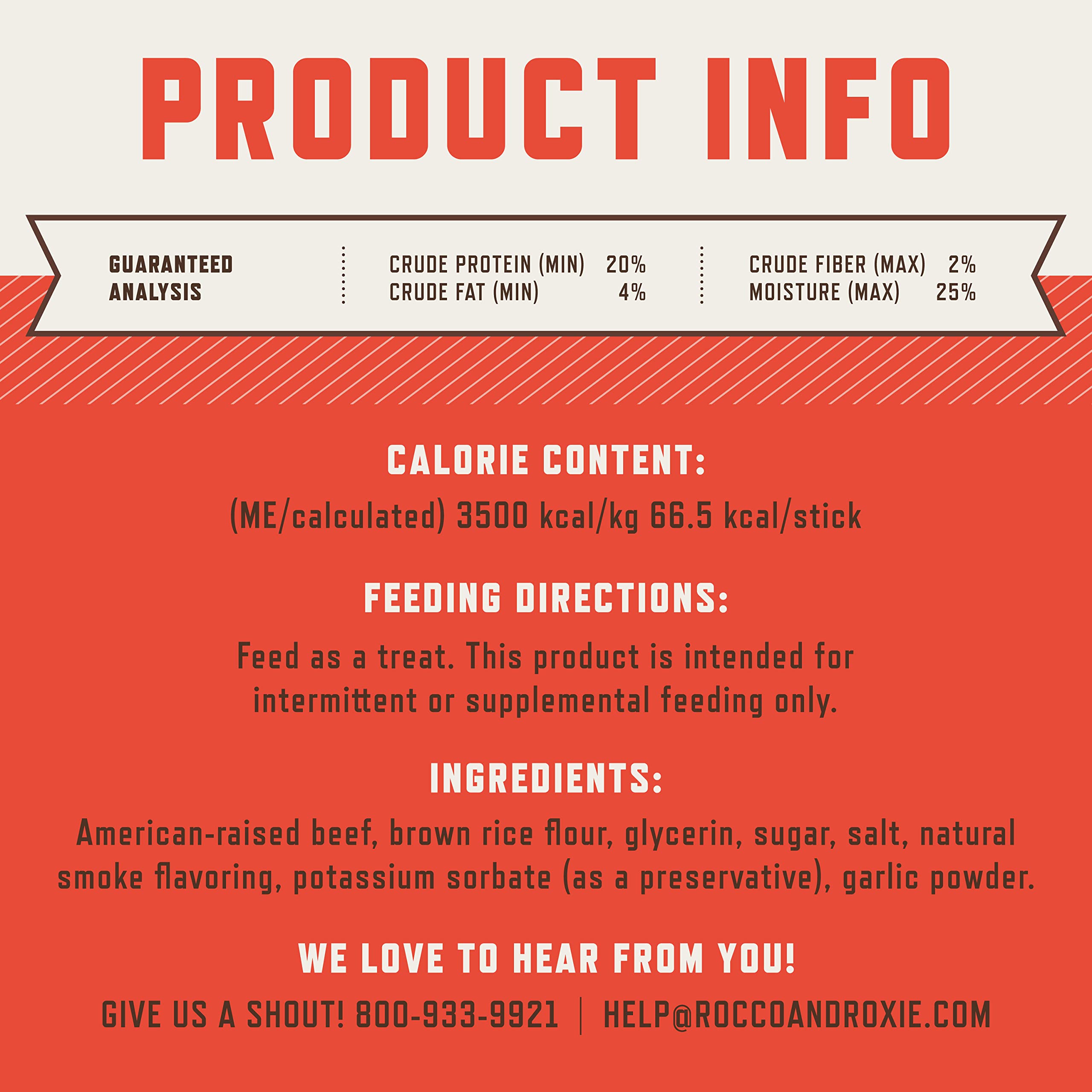 Rocco & Roxie jerky with wholesome ingredients, gluten-, corn-, and soy-free