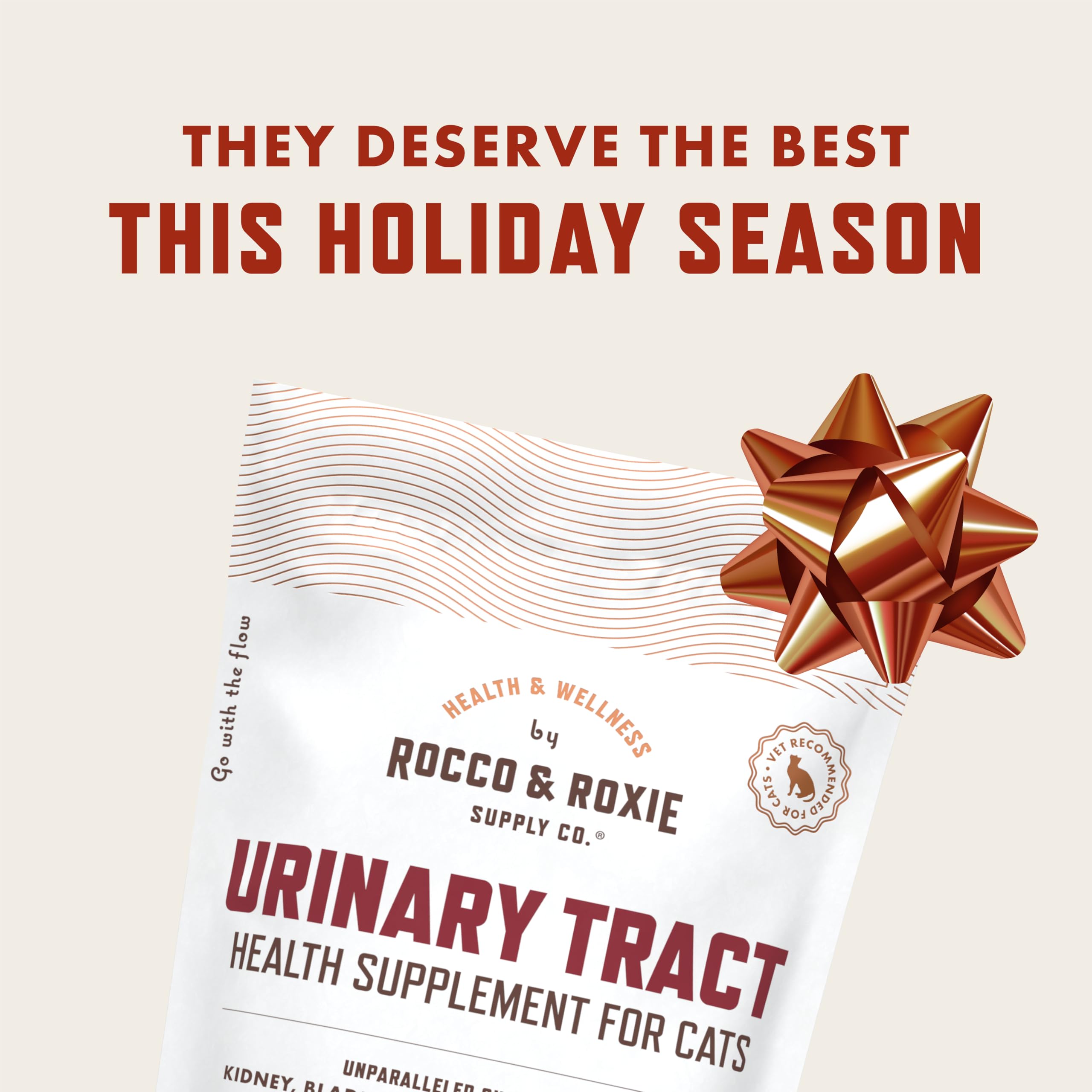 Rocco & Roxie cat urinary chews chicken flavor closeup for tasty daily bladder support