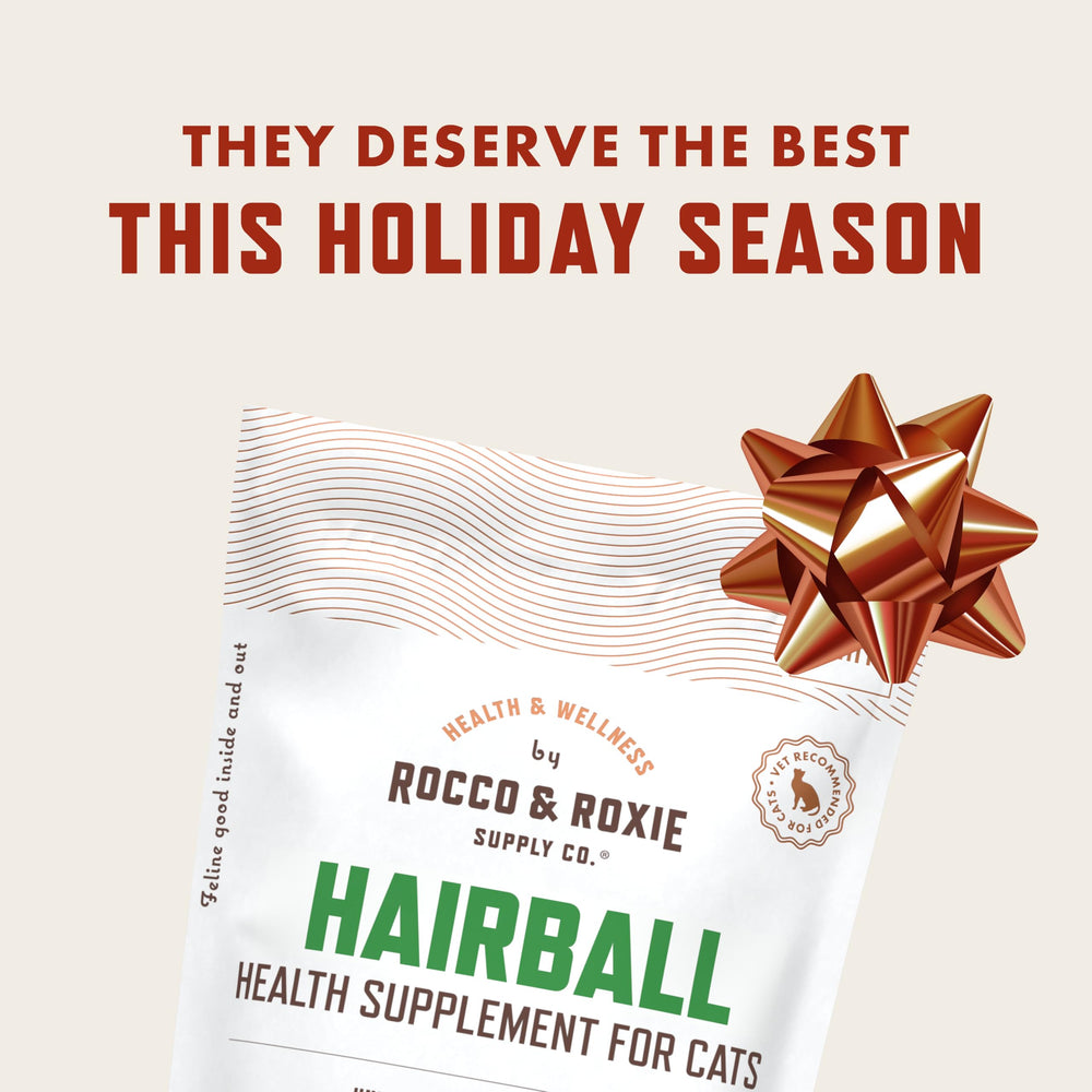 Rocco & Roxie Hairball Treat creamy center closeup highlights palatable relief for cats