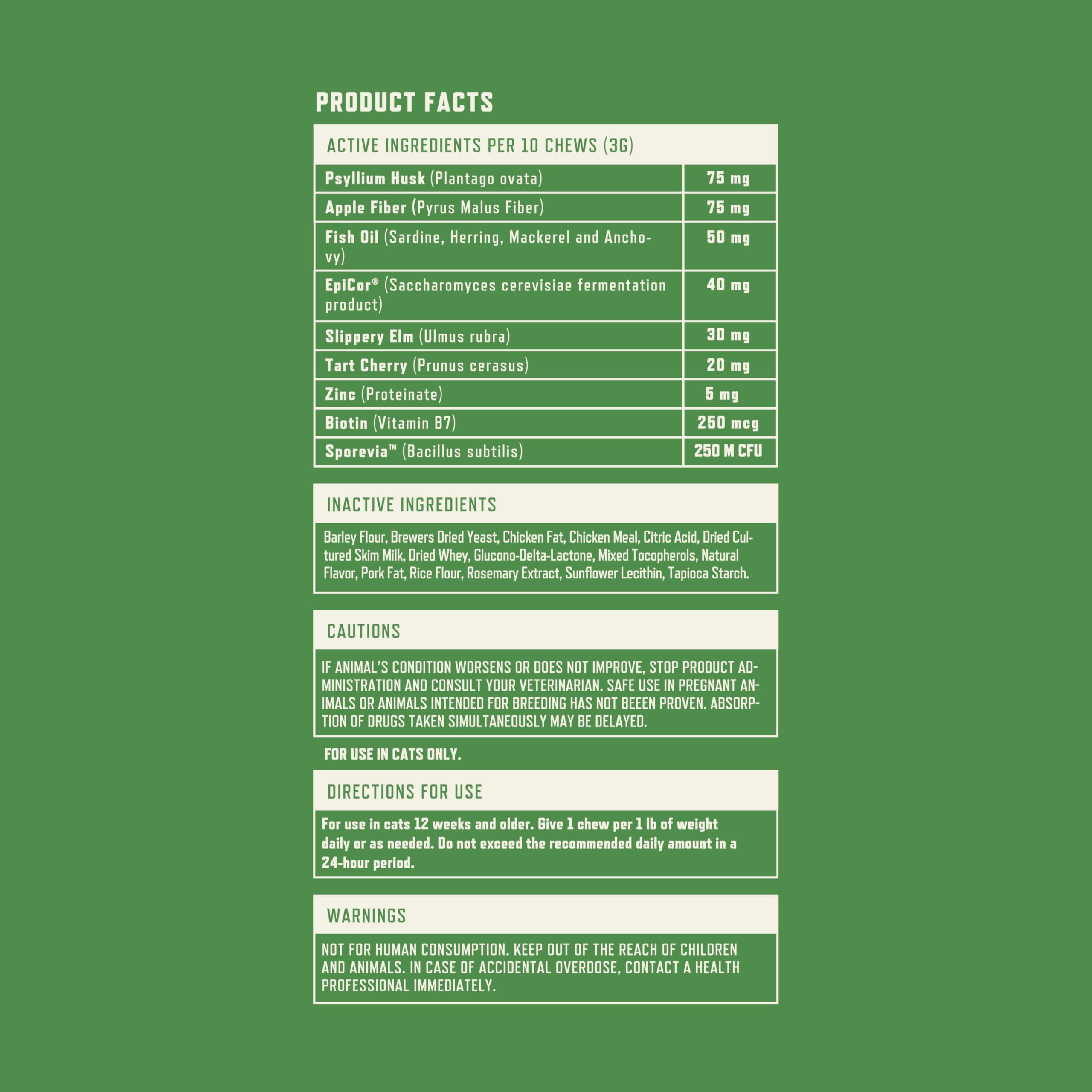 Rocco & Roxie Hairball Treat digestive support in daily routine