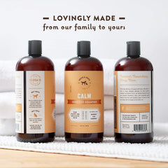 Rocco & Roxie hypoallergenic shampoo bottle for puppies with calm, irritation-free care.