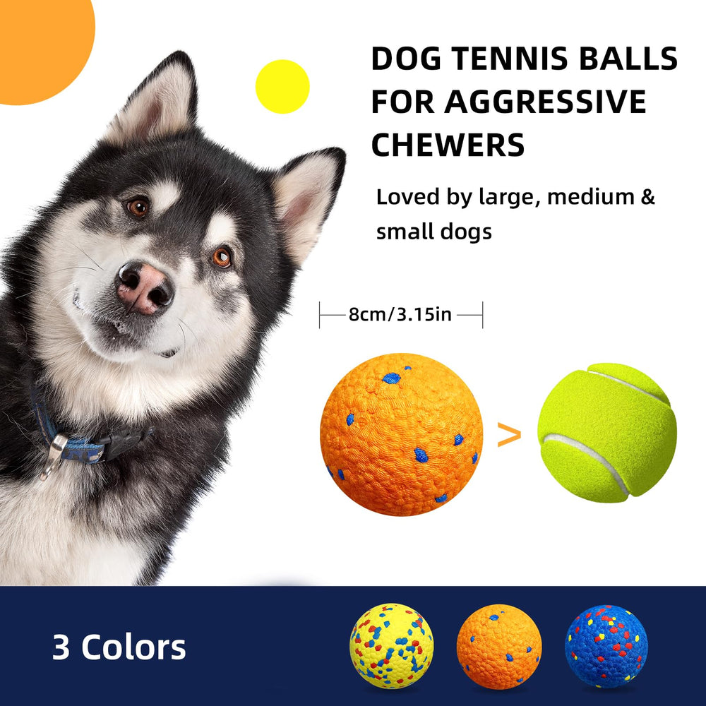 Rocfish bite-proof ETPU dog balls closeup, safe chew material for long-lasting play.