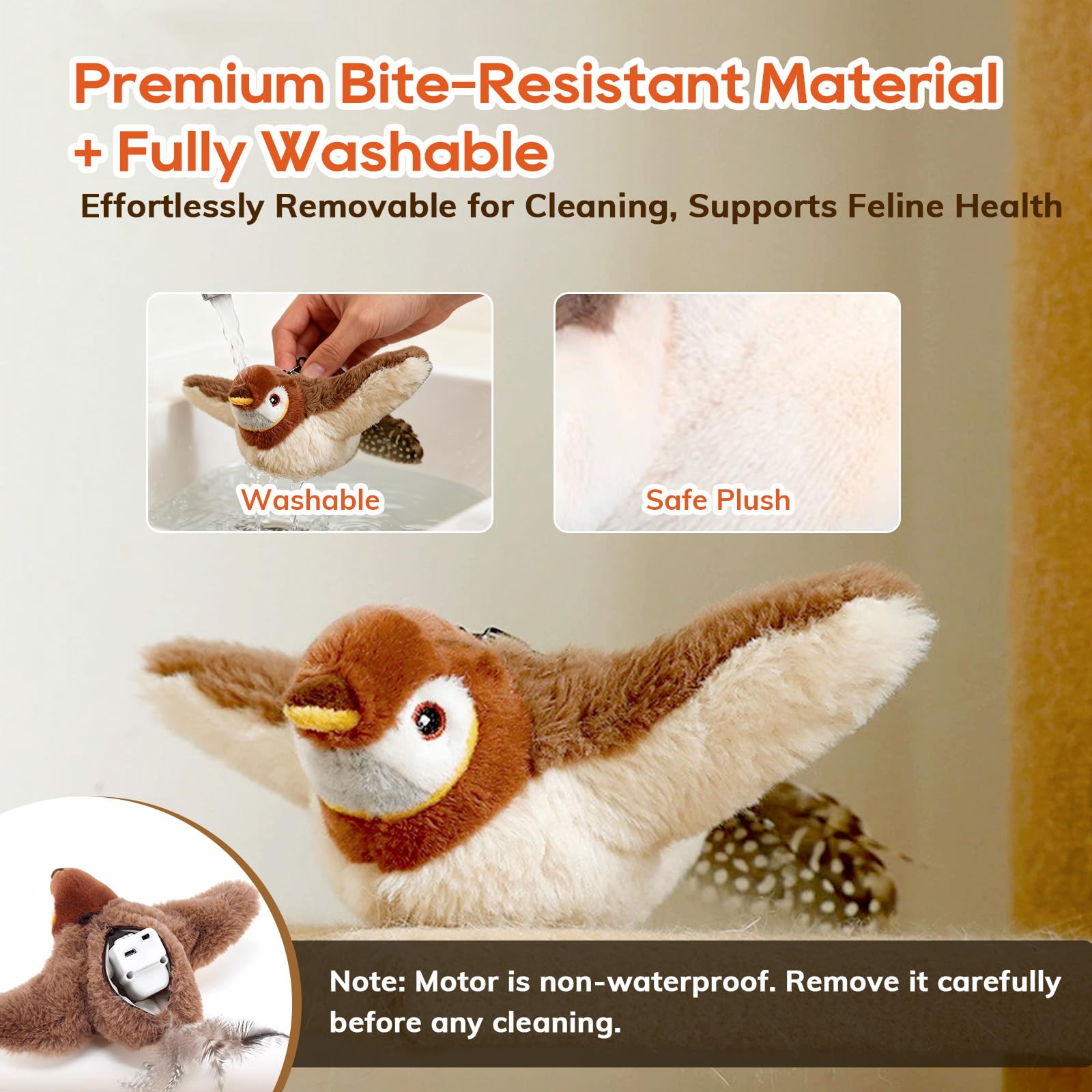 Rocfish eco-friendly cat toy reduces waste during playtime.