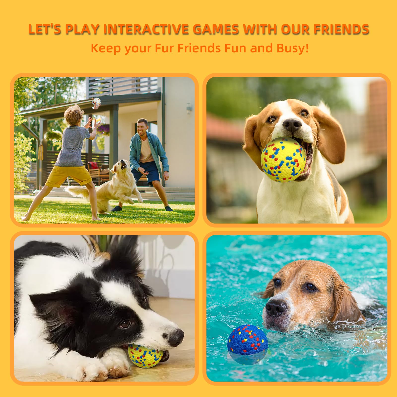 Rocfish ergonomic fetch-bounce ball, encourages active play and daily exercise.