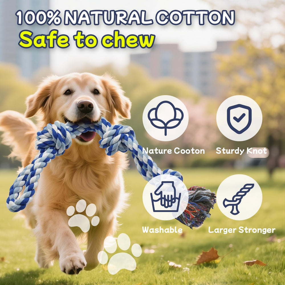 Rocfish natural cotton dog toy fiber detail highlights soft, mouth-friendly material