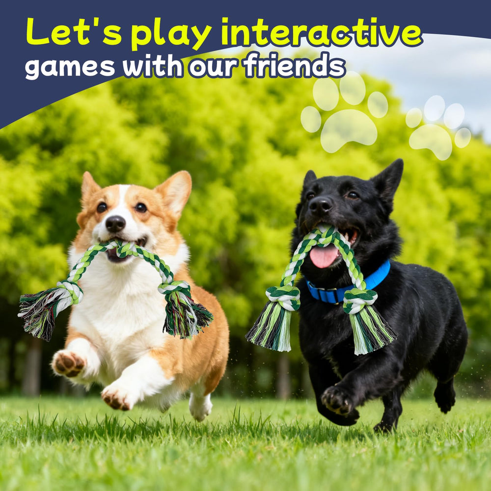 Rocfish puppy rope toy for tug of war and fetch