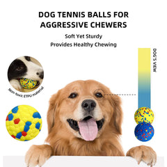 Rocfish textured dental surface dog ball closeup, helps clean teeth during chewing sessions.