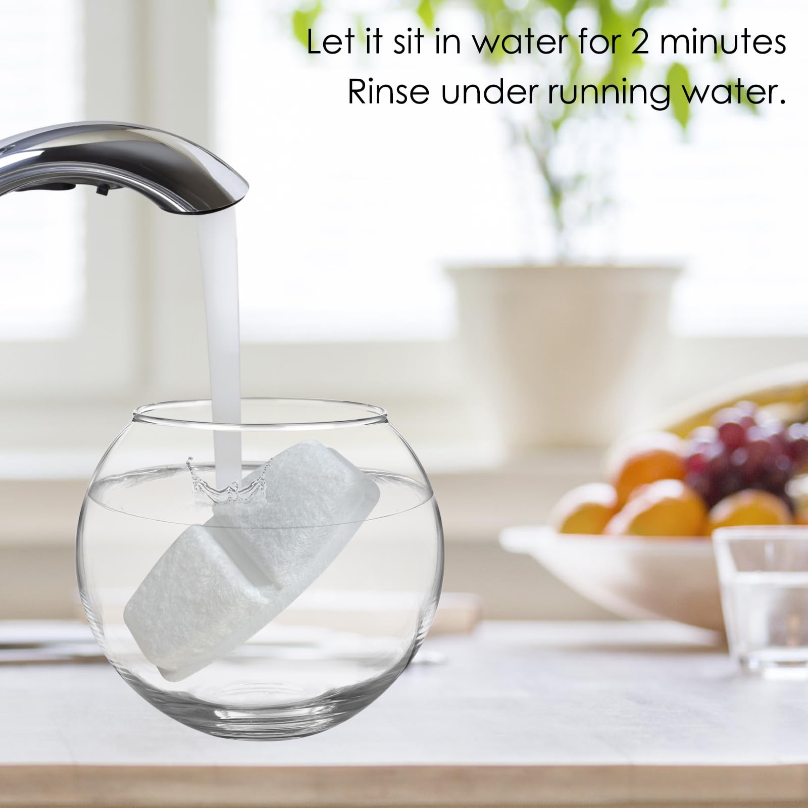 ROCK BEARD pet drinking water refresh in kitchen setup
