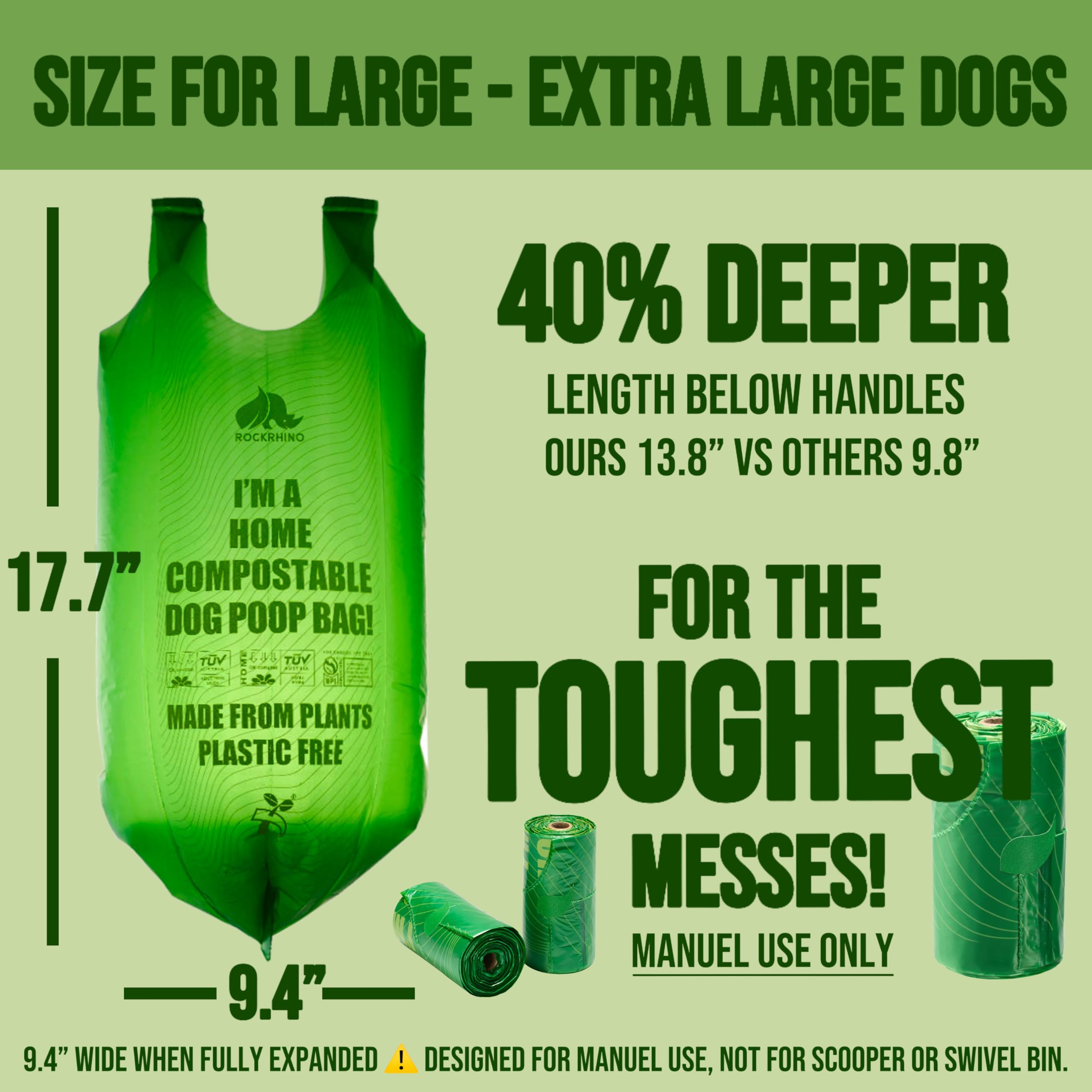 RockRhino thick bags built for heavy loads on long treks