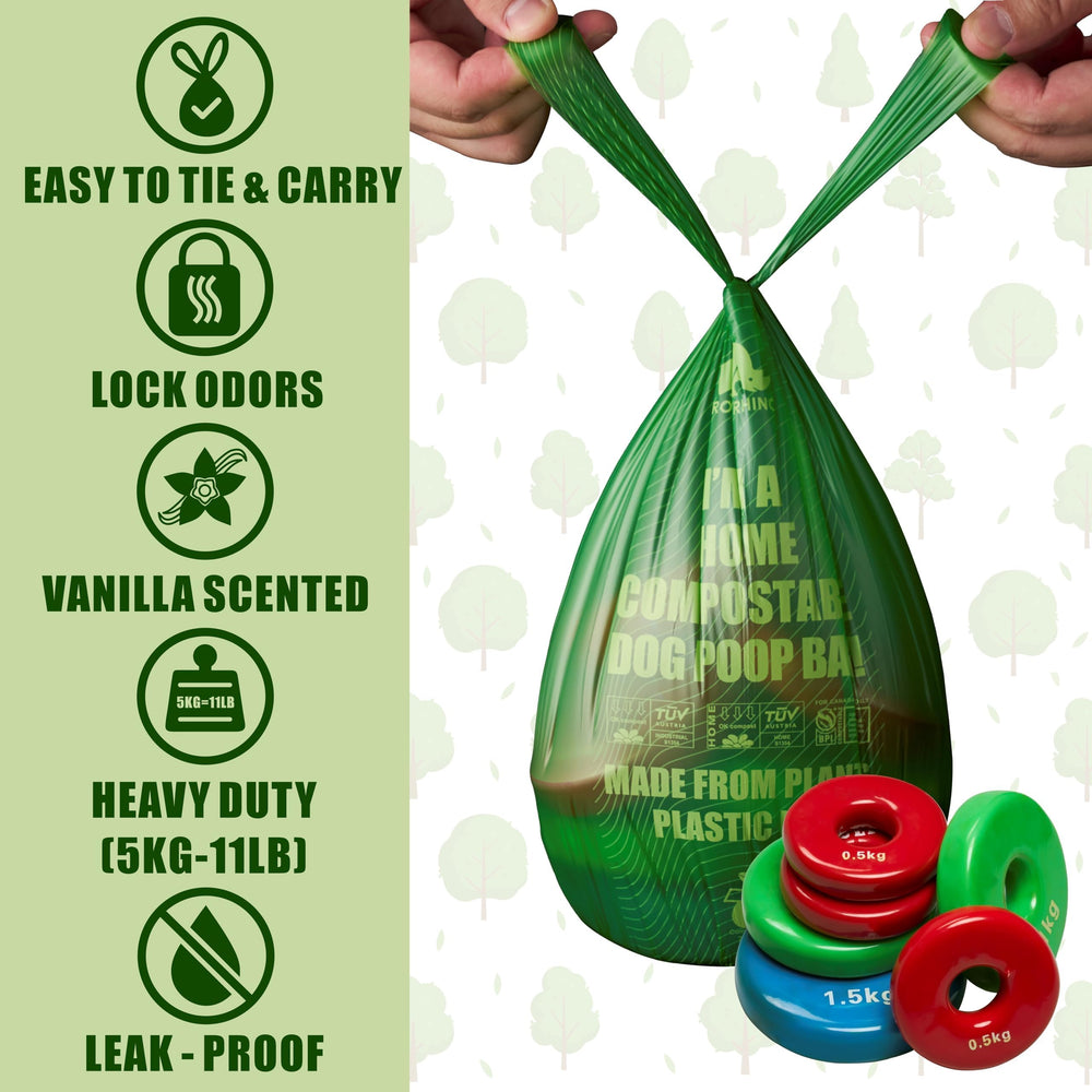 RockRhino vanilla-scent dog bags for odor control during walks