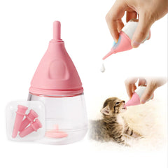 RockTech ergonomic kitten bottle nipple aids natural nursing and reduces feeding stress.