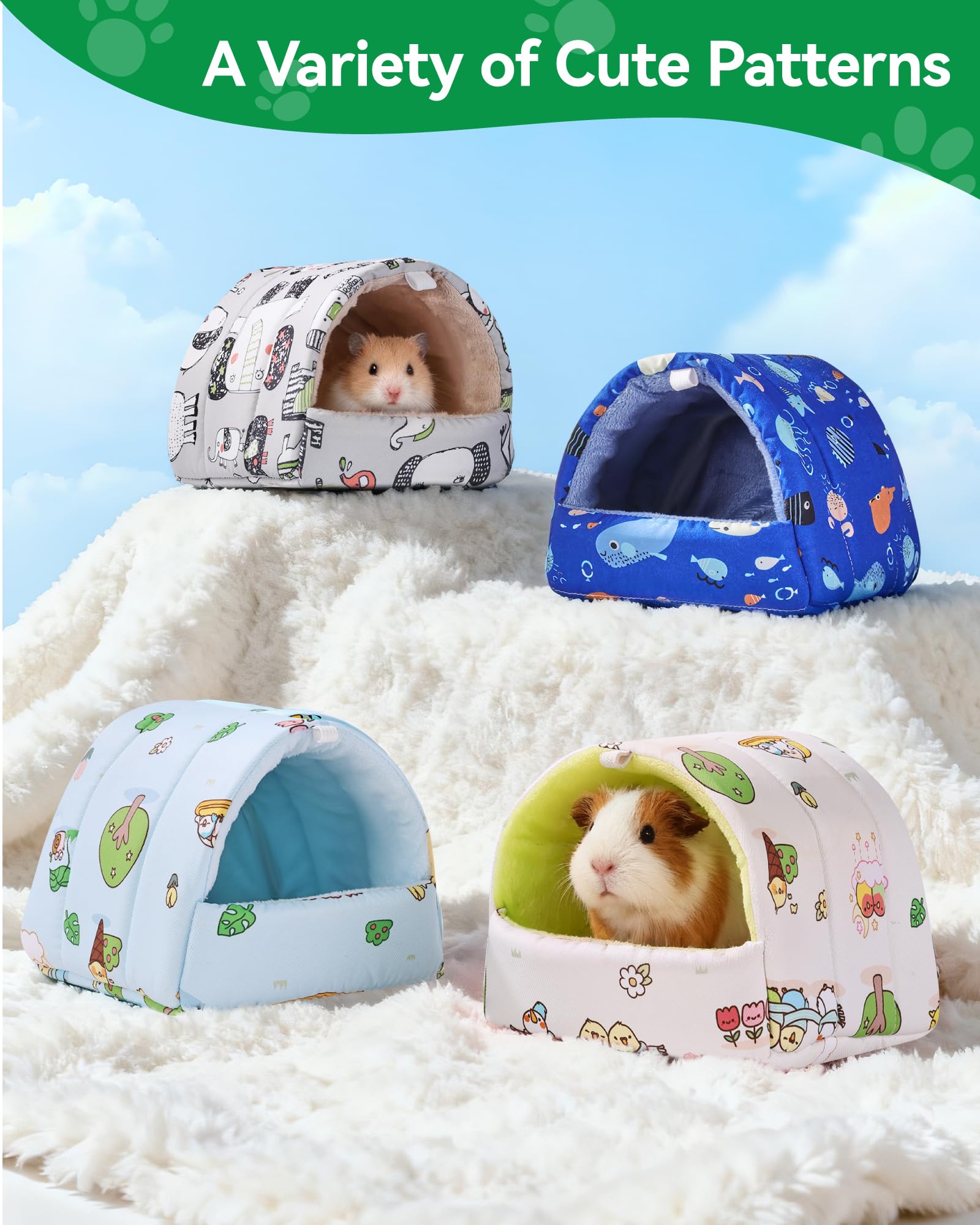 Rodizoo hamster hideout fabric is washable for easy cleaning