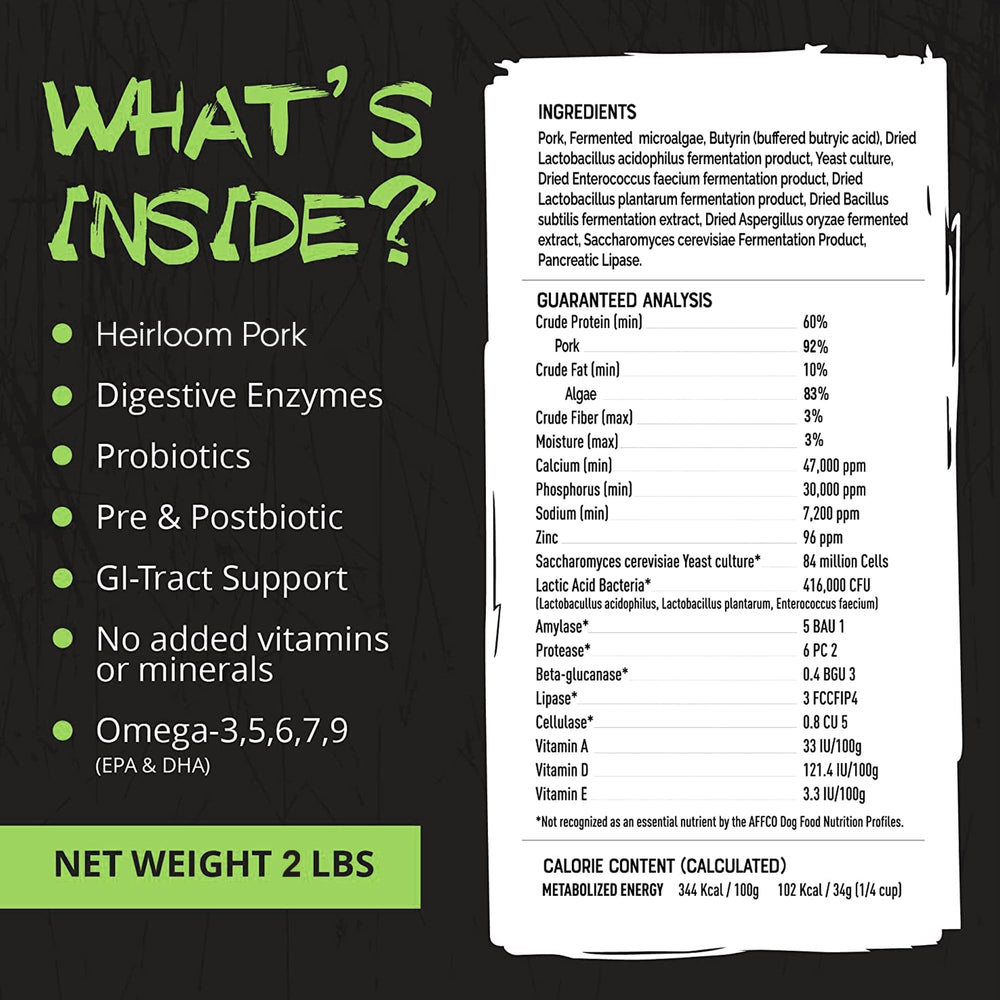 Origins pork protein is 100% US-raised for grain-free nutrition.