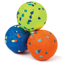Rohyu e-TPU dog balls in action deliver durable fetch for aggressive chewers.