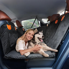 Roilpet dog seat cover back-seat-extender expands space for comfortable, secure rides.
