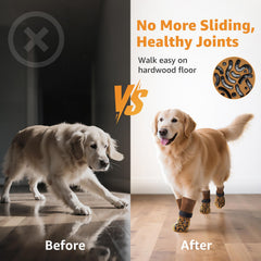 Roilpet double-sides grip socks secure traction on slippery floors even when twisted