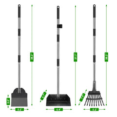 ROIUBPO metal sturdy-design scooper highlights durable stainless steel construction