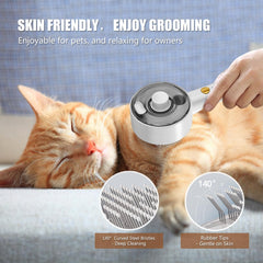 Rolemon Cloud Care Cat Brush dual-spray-modes illustrates fine and thick mist options for fur types.